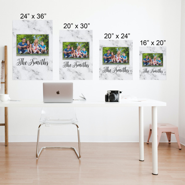 Family Photo and Name Matte Poster - Sizes