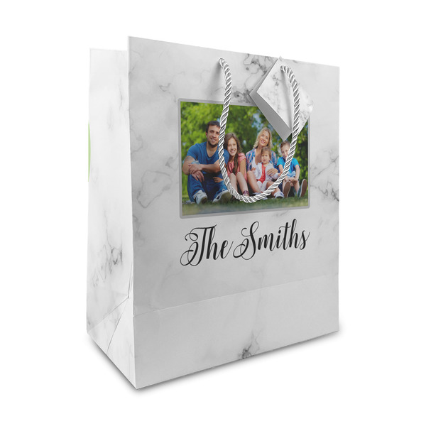 Custom Family Photo and Name Gift Bag - Medium