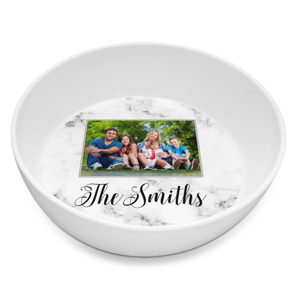 Custom Family Photo and Name Melamine Bowl - 8 oz