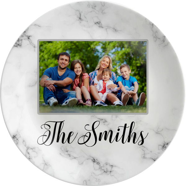Custom Family Photo and Name Melamine Plate