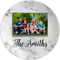 Family Photo and Name Melamine Plate - Front