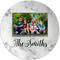 Family Photo and Name Melamine Plate - 10"