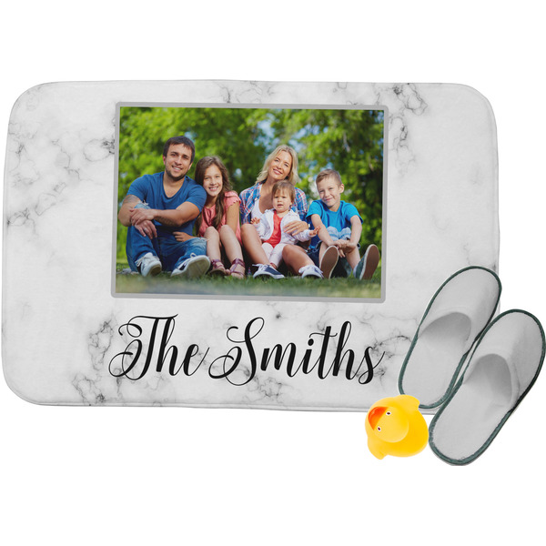 Custom Family Photo and Name Memory Foam Bath Mat - 34" x 21"