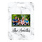 Family Photo and Name Metal Luggage Tag - Front Without Strap
