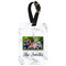 Family Photo and Name Metal Luggage Tag - With Strap
