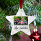 Family Photo and Name Metal Star Ornament - Lifestyle