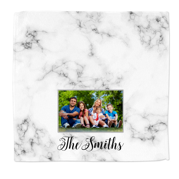 Custom Family Photo and Name Microfiber Dish Rag