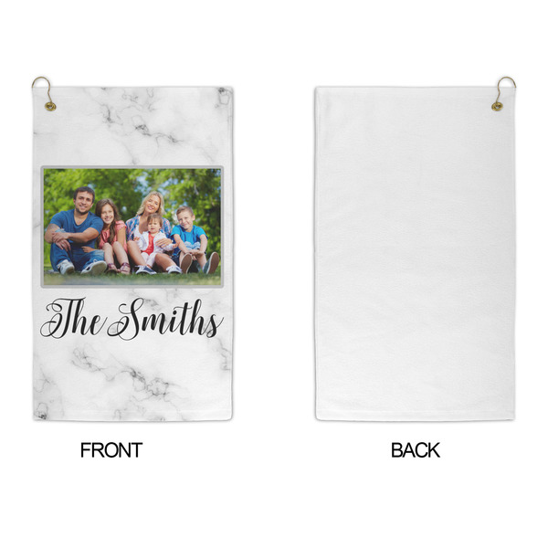 Family Photo and Name Microfiber Golf Towels - APPROVAL