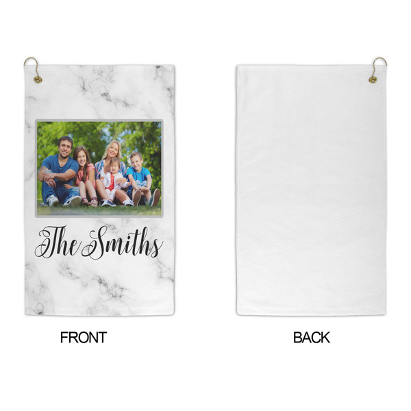 Family Photo and Name Microfiber Golf Towels - APPROVAL