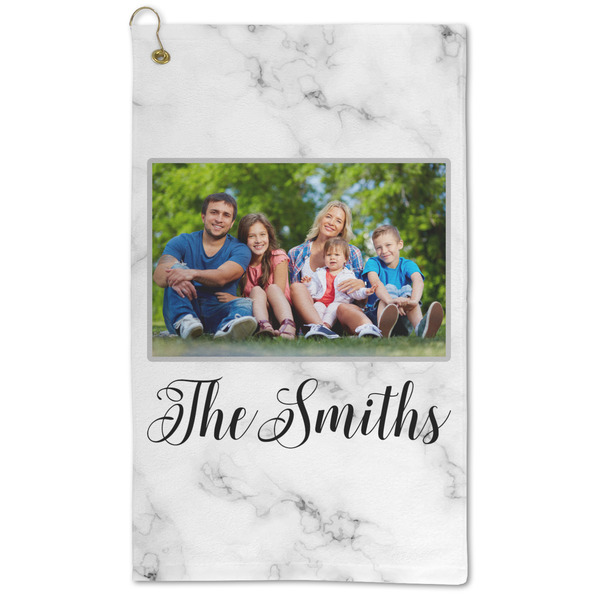 Custom Family Photo and Name Microfiber Golf Towel