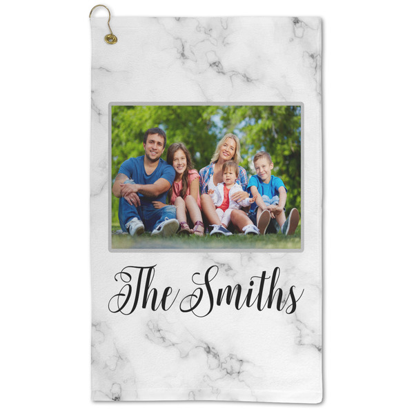 Custom Family Photo and Name Microfiber Golf Towel