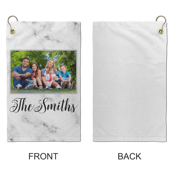 Family Photo and Name Microfiber Golf Towels - Small - Approval