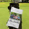 Family Photo and Name Microfiber Golf Towels - Small - LIFESTYLE