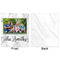 Family Photo and Name Minky Blanket - 50"x60" - Single Sided - Front & Back