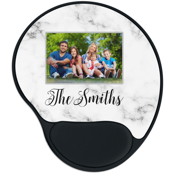 Custom Family Photo and Name Mouse Pad with Wrist Support