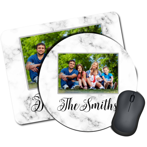 Custom Family Photo and Name Mouse Pad