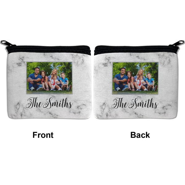 Family Photo and Name Neoprene Coin Purse - Front & Back (APPROVAL)