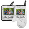 Family Photo and Name Left Oven Mitt & Pot Holder Set