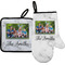Family Photo and Name Right Oven Mitt & Pot Holder Set