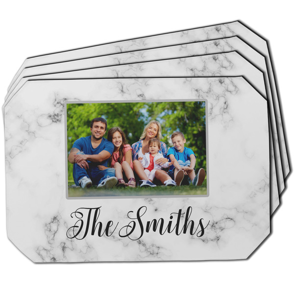 Custom Family Photo and Name Dining Table Mat - Octagon