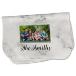 Family Photo and Name Burp Cloth - Fleece - Single