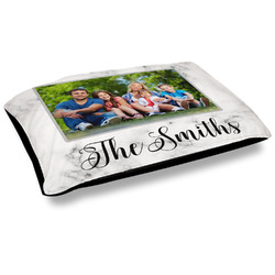 Family Photo and Name Dog Bed