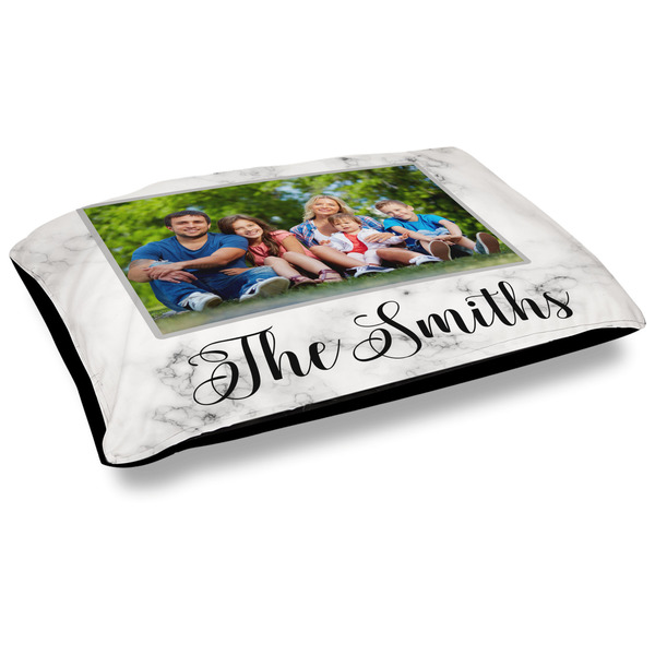 Custom Family Photo and Name Outdoor Dog Bed - Large