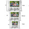 Family Photo and Name Outdoor Dog Beds - SIZE CHART