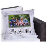 Family Photo and Name Outdoor Pillow - 18"