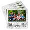 Family Photo and Name Paper Coasters - Front/Main