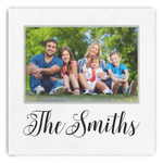 Family Photo and Name Paper Dinner Napkins