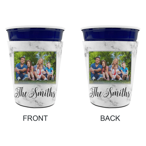 Family Photo and Name Party Cup Sleeves - without bottom - Approval