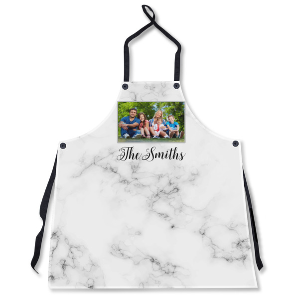 Custom Family Photo and Name Apron Without Pockets