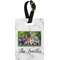 Family Photo and Name Personalized Rectangular Luggage Tag