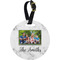 Family Photo and Name Personalized Round Luggage Tag