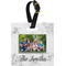 Family Photo and Name Plastic Luggage Tag - Square