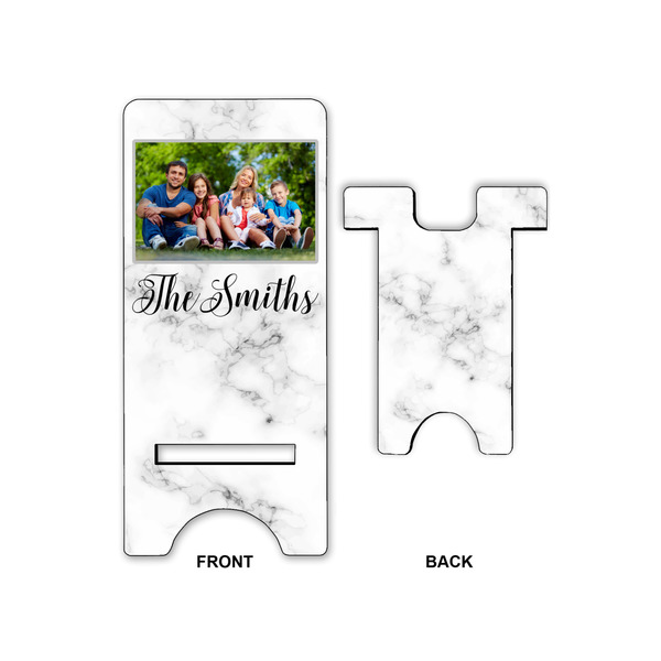 Family Photo and Name Phone Stand - Small - Front & Back