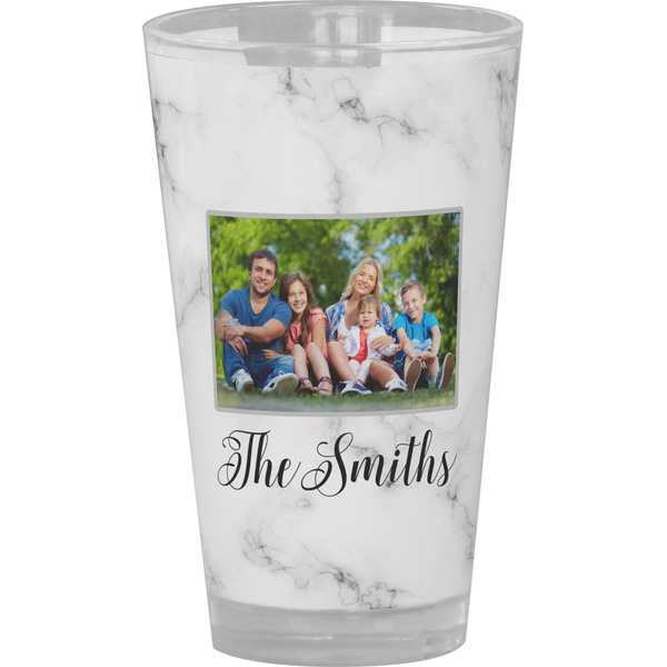 Custom Family Photo and Name Pint Glass - Full Color