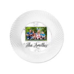 Family Photo and Name Plastic Party Appetizer & Dessert Plates - 6"