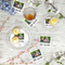 Family Photo and Name Plastic Party Appetizer & Dessert Plates - In Context