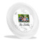 Family Photo and Name Plastic Party Dinner Plates - Main/Front