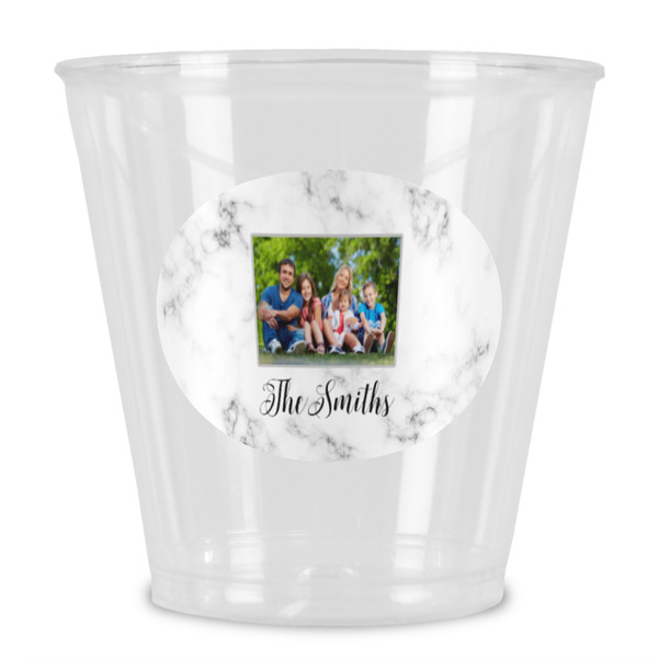 Custom Family Photo and Name Plastic Shot Glass