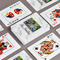 Family Photo and Name Playing Cards - Front & Back View