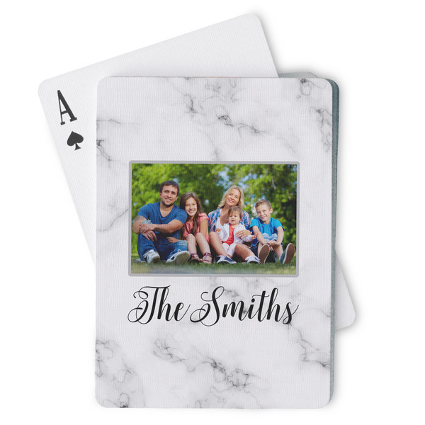 Custom Family Photo and Name Playing Cards