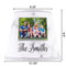 Family Photo and Name Poly Film Empire Lampshade - Dimensions