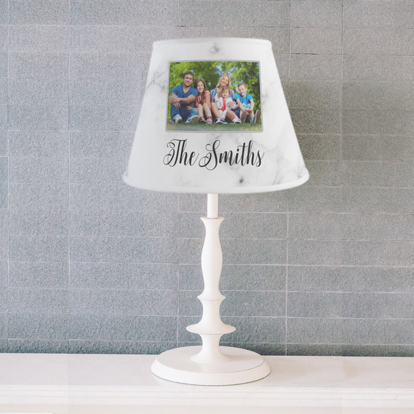 Family Photo and Name Poly Film Empire Lampshade - Lifestyle