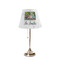 Family Photo and Name Poly Film Empire Lampshade - On Stand