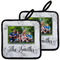 Family Photo and Name Pot Holders - Set of 2
