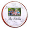 Family Photo and Name Printed Icing Circle - Large - On Cookie