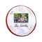 Family Photo and Name Printed Icing Circle - Small - On Cookie